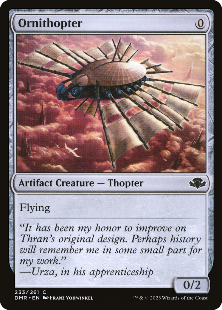 Ornithopter [Dominaria Remastered] - The Mythic Store | 24h Order Processing