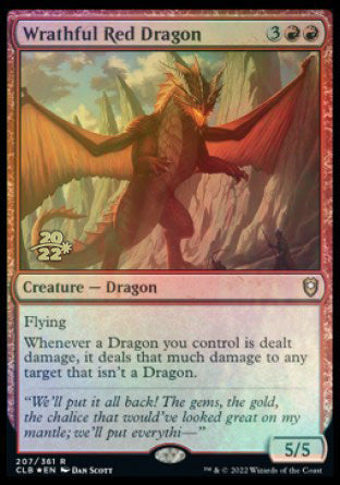 Wrathful Red Dragon [Commander Legends: Battle for Baldur's Gate Prerelease Promos] - The Mythic Store | 24h Order Processing