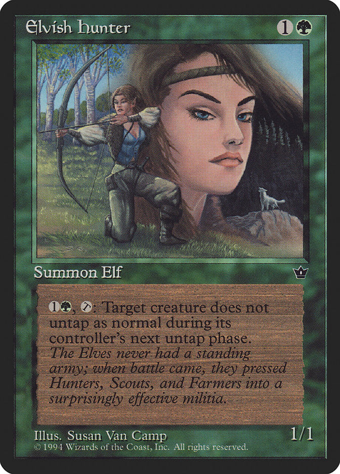 Elvish Hunter (Susan Van Camp) [Fallen Empires] - The Mythic Store | 24h Order Processing