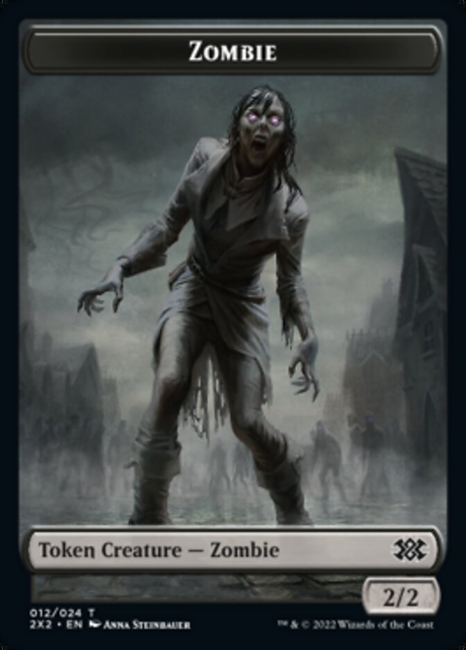 Zombie // Vampire Double-Sided Token [Double Masters 2022 Tokens] - The Mythic Store | 24h Order Processing