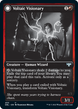 Voltaic Visionary // Volt-Charged Berserker [Innistrad: Double Feature] - The Mythic Store | 24h Order Processing