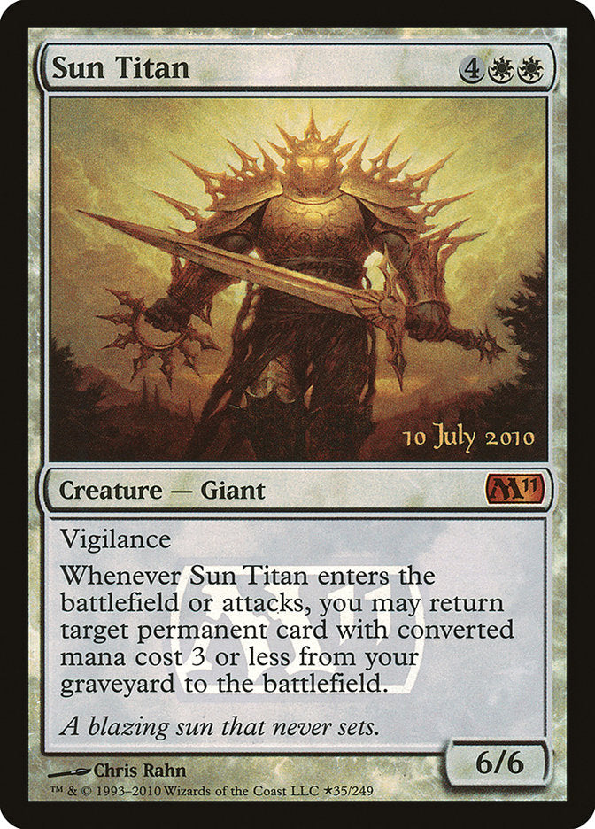 Sun Titan [Magic 2011 Prerelease Promos] - The Mythic Store | 24h Order Processing