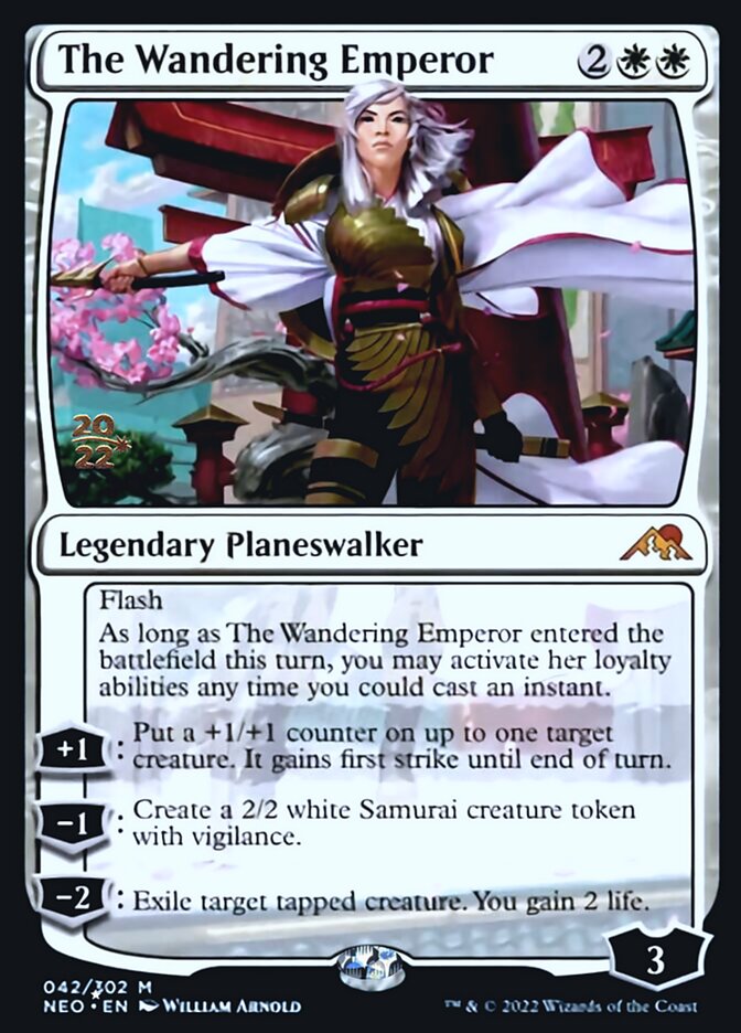 The Wandering Emperor [Kamigawa: Neon Dynasty Prerelease Promos] - The Mythic Store | 24h Order Processing