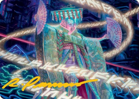 Satsuki, the Living Lore Art Card (Gold-Stamped Signature) [Kamigawa: Neon Dynasty Art Series] - The Mythic Store | 24h Order Processing