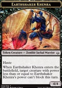 Earthshaker Khenra // Cat Double-Sided Token [Hour of Devastation Tokens] - The Mythic Store | 24h Order Processing