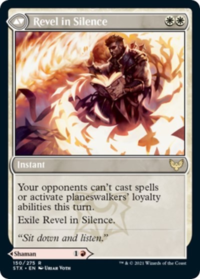 Flamescroll Celebrant // Revel in Silence [Strixhaven: School of Mages Prerelease Promos] - The Mythic Store | 24h Order Processing
