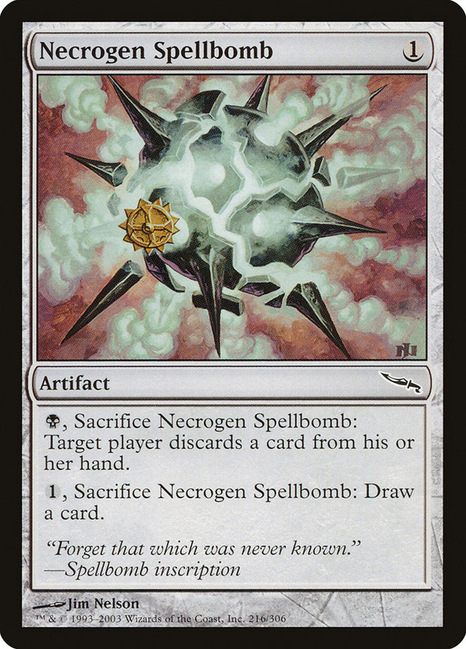 Necrogen Spellbomb [Mirrodin] - The Mythic Store | 24h Order Processing