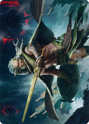 Serpent-Blade Assailant Art Card (40) [March of the Machine Art Series] - The Mythic Store | 24h Order Processing