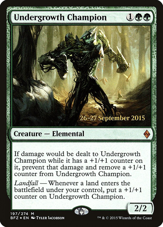 Undergrowth Champion [Battle for Zendikar Prerelease Promos] - The Mythic Store | 24h Order Processing