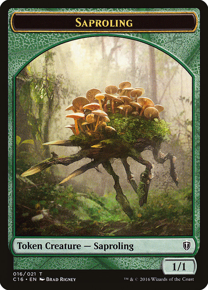 Saproling (016) // Spirit (006) Double-Sided Token [Commander 2016 Tokens] - The Mythic Store | 24h Order Processing