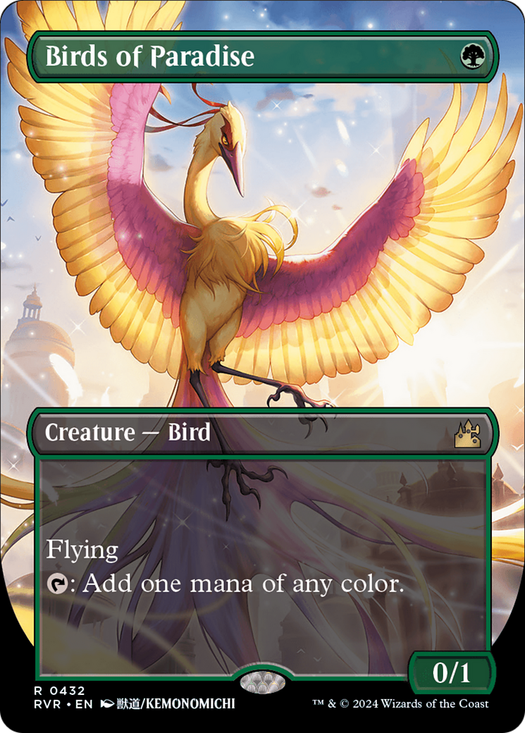 Birds of Paradise (Anime Borderless) [Ravnica Remastered] - The Mythic Store | 24h Order Processing