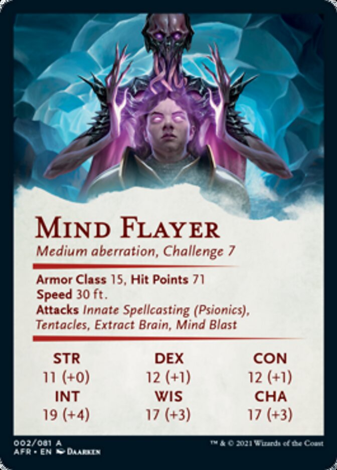Mind Flayer Art Card [Dungeons & Dragons: Adventures in the Forgotten Realms Art Series] - The Mythic Store | 24h Order Processing