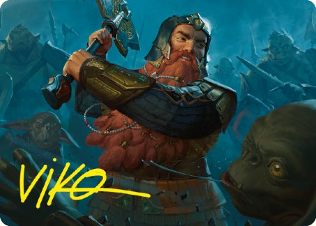 Gimli, Counter of Kills Art Card (10/81) [The Lord of the Rings: Tales of Middle-earth Art Series] - The Mythic Store | 24h Order Processing