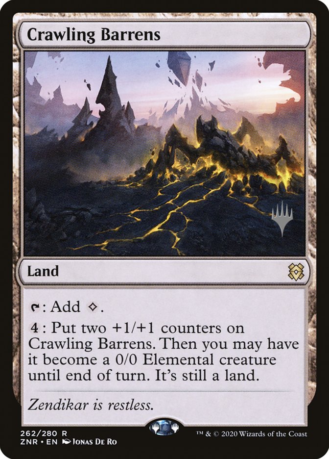 Crawling Barrens (Promo Pack) [Zendikar Rising Promos] - The Mythic Store | 24h Order Processing