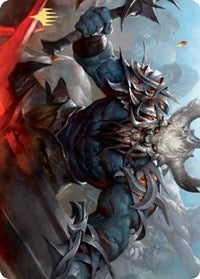 Frenzied Raider Art Card (Gold-Stamped Signature) [Kaldheim Art Series] - The Mythic Store | 24h Order Processing