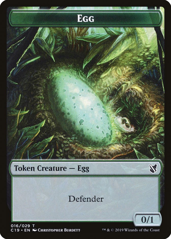 Rhino // Egg Double-Sided Token [Commander 2019 Tokens] - The Mythic Store | 24h Order Processing