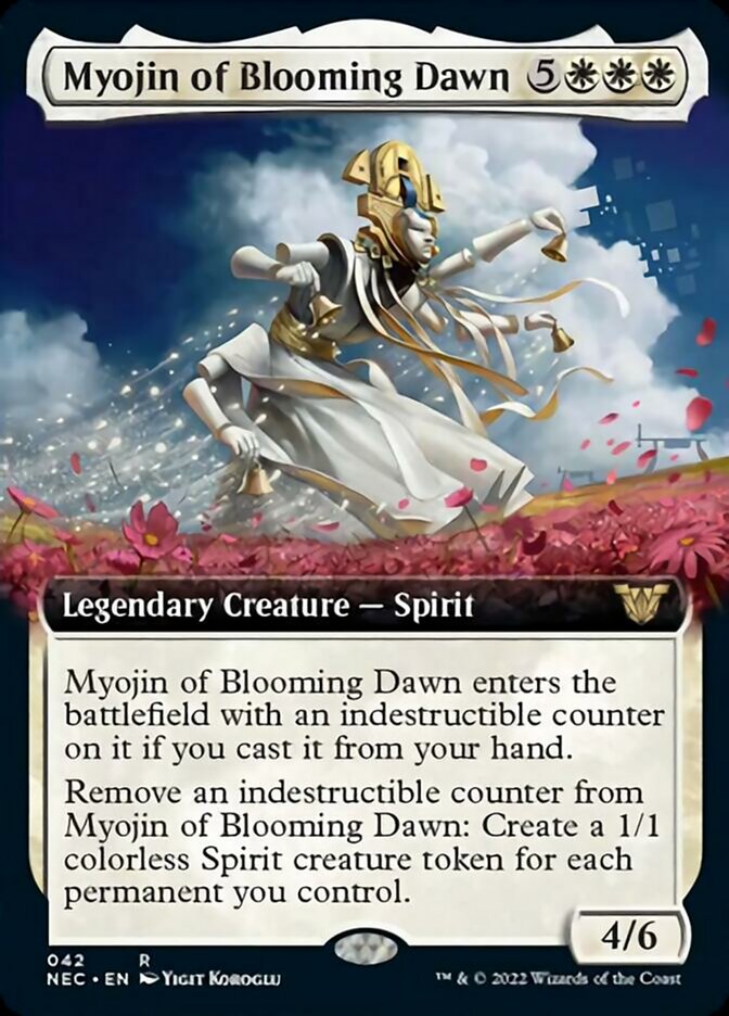 Myojin of Blooming Dawn (Extended Art) [Kamigawa: Neon Dynasty Commander] - The Mythic Store | 24h Order Processing