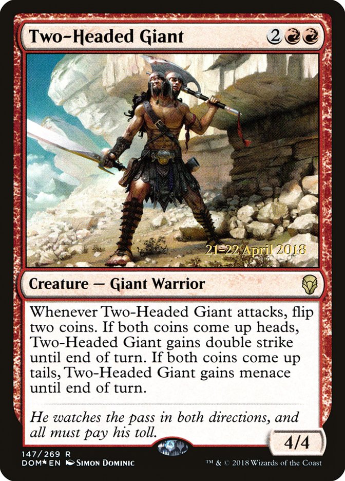 Two-Headed Giant [Dominaria Prerelease Promos] - The Mythic Store | 24h Order Processing