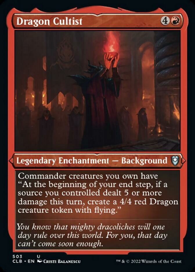 Dragon Cultist (Foil Etched) [Commander Legends: Battle for Baldur's Gate] - The Mythic Store | 24h Order Processing