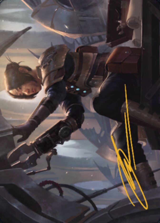 Thopter Mechanic Art Card (Gold-Stamped Signature) [The Brothers' War Art Series] - The Mythic Store | 24h Order Processing