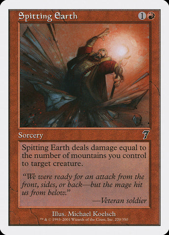 Spitting Earth [Seventh Edition] - The Mythic Store | 24h Order Processing