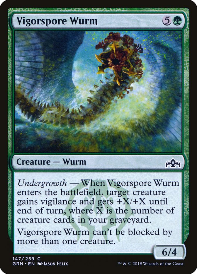 Vigorspore Wurm [Guilds of Ravnica] - The Mythic Store | 24h Order Processing