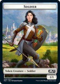 Soldier // Weird Double-Sided Token [Core Set 2021 Tokens] - The Mythic Store | 24h Order Processing