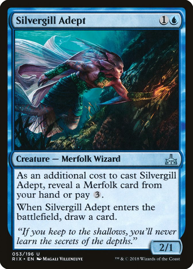 Silvergill Adept [Rivals of Ixalan] - The Mythic Store | 24h Order Processing