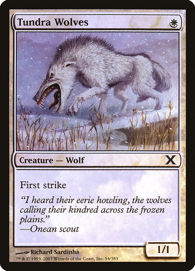 Tundra Wolves (Premium Foil) [Tenth Edition] - The Mythic Store | 24h Order Processing