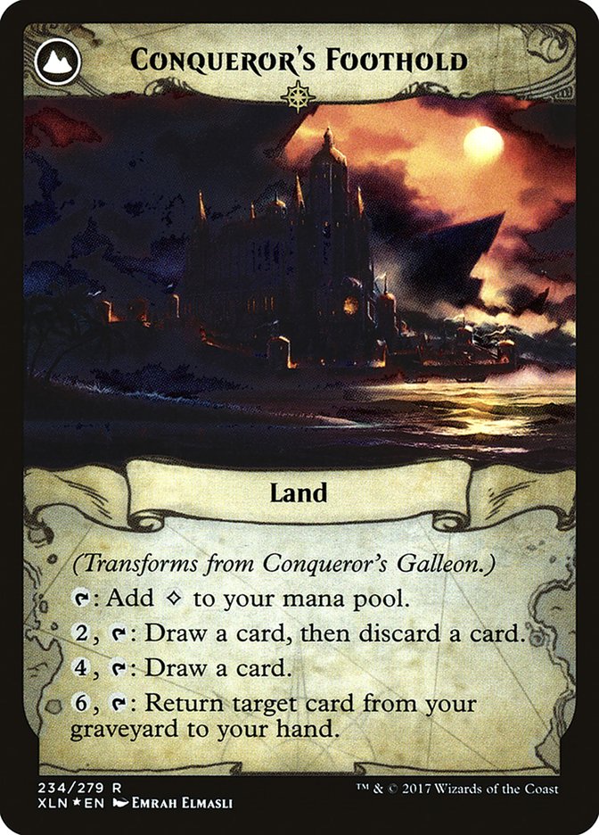 Conqueror's Galleon // Conqueror's Foothold [Ixalan Prerelease Promos] - The Mythic Store | 24h Order Processing
