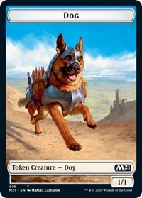 Dog // Weird Double-Sided Token [Core Set 2021 Tokens] - The Mythic Store | 24h Order Processing