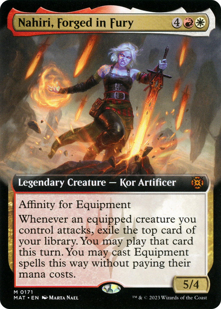 Nahiri, Forged in Fury (Extended Art) [March of the Machine: The Aftermath] - The Mythic Store | 24h Order Processing