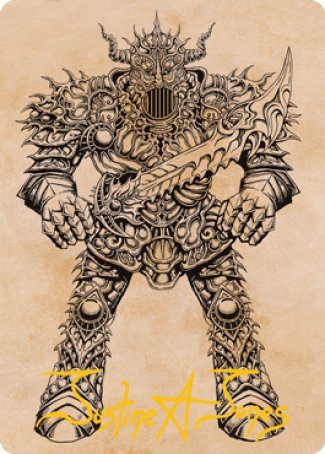 Iron Golem (Showcase) Art Card (Gold-Stamped Signature) [Dungeons & Dragons: Adventures in the Forgotten Realms Art Series] - The Mythic Store | 24h Order Processing