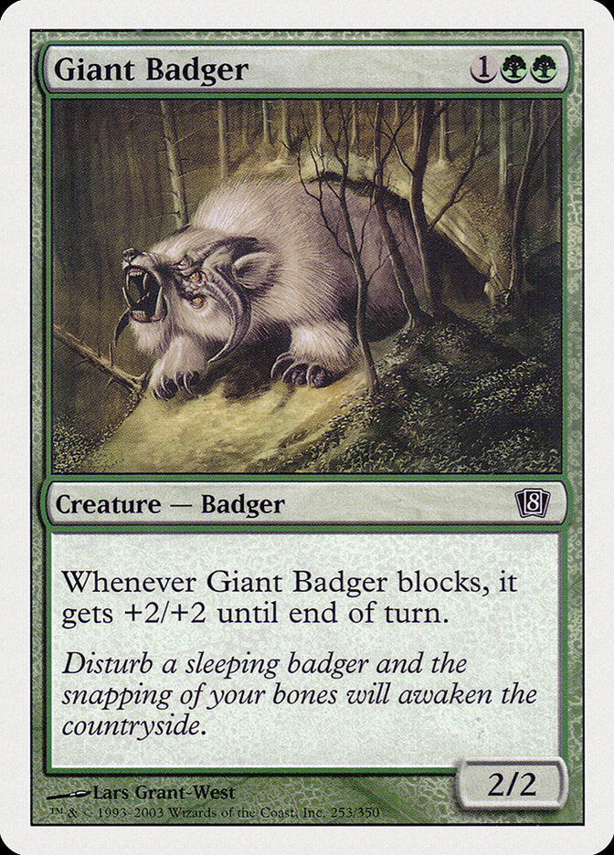 Giant Badger [Eighth Edition] - The Mythic Store | 24h Order Processing