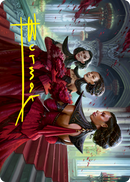 Olivia's Attendants Art Card (Gold-Stamped Signature) [Innistrad: Crimson Vow Art Series] - The Mythic Store | 24h Order Processing