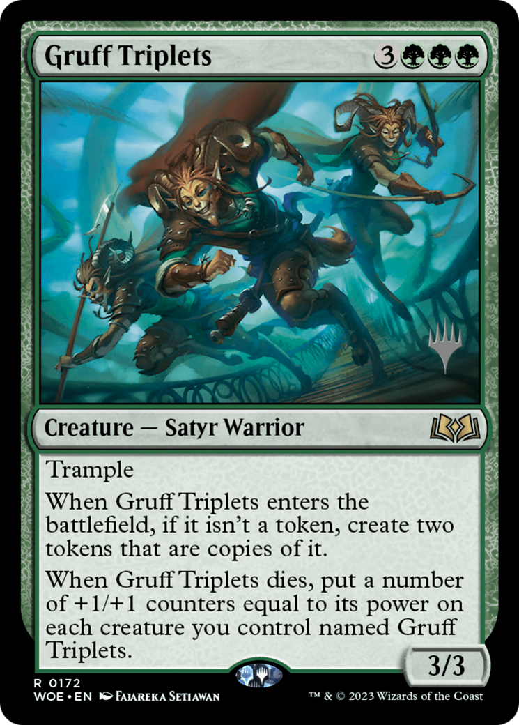 Gruff Triplets (Promo Pack) [Wilds of Eldraine Promos] - The Mythic Store | 24h Order Processing