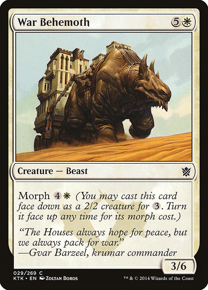 War Behemoth [Khans of Tarkir] - The Mythic Store | 24h Order Processing