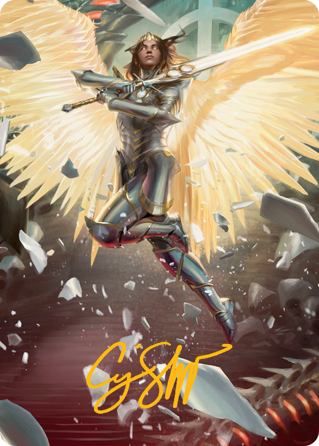 Archangel Elspeth Art Card (Gold-Stamped Signature) [March of the Machine Art Series] - The Mythic Store | 24h Order Processing