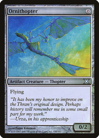 Ornithopter (Premium Foil) [Tenth Edition] - The Mythic Store | 24h Order Processing