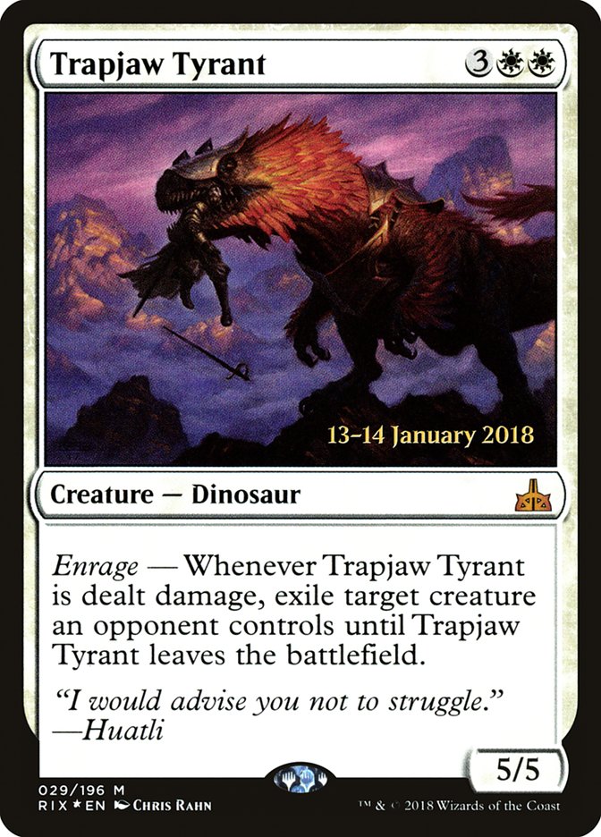 Trapjaw Tyrant [Rivals of Ixalan Prerelease Promos] - The Mythic Store | 24h Order Processing