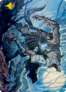 Moonrage Brute Art Card (Gold-Stamped Signature) [Innistrad: Midnight Hunt Art Series] - The Mythic Store | 24h Order Processing