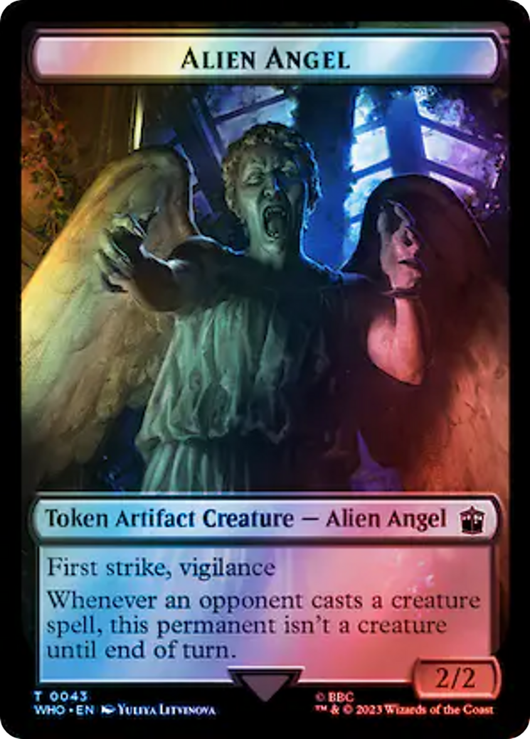 Alien Angel // Food (0057) Double-Sided Token (Surge Foil) [Doctor Who Tokens] - The Mythic Store | 24h Order Processing