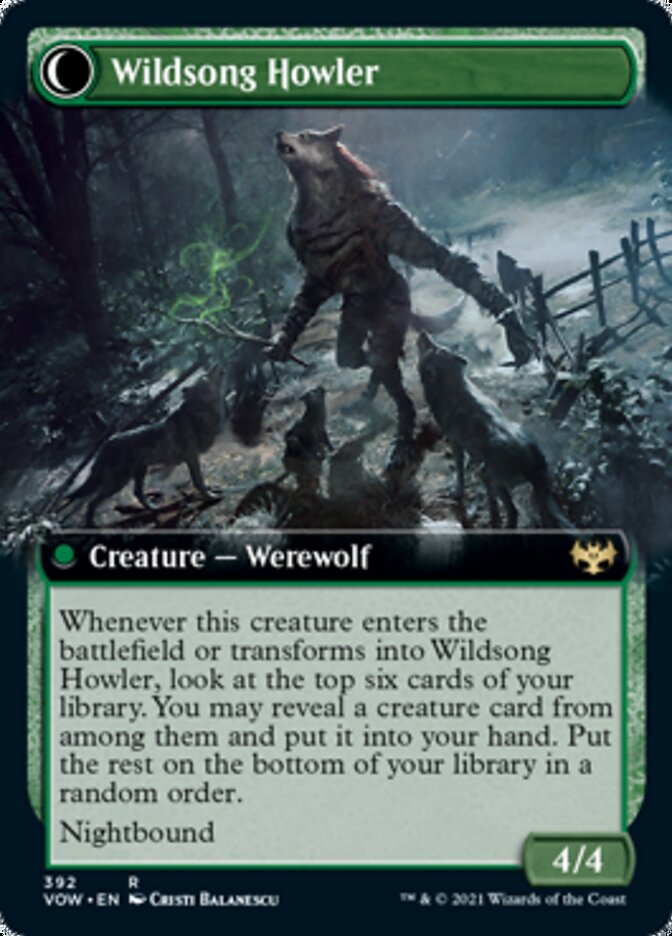 Howlpack Piper // Wildsong Howler (Extended Art) [Innistrad: Crimson Vow] - The Mythic Store | 24h Order Processing