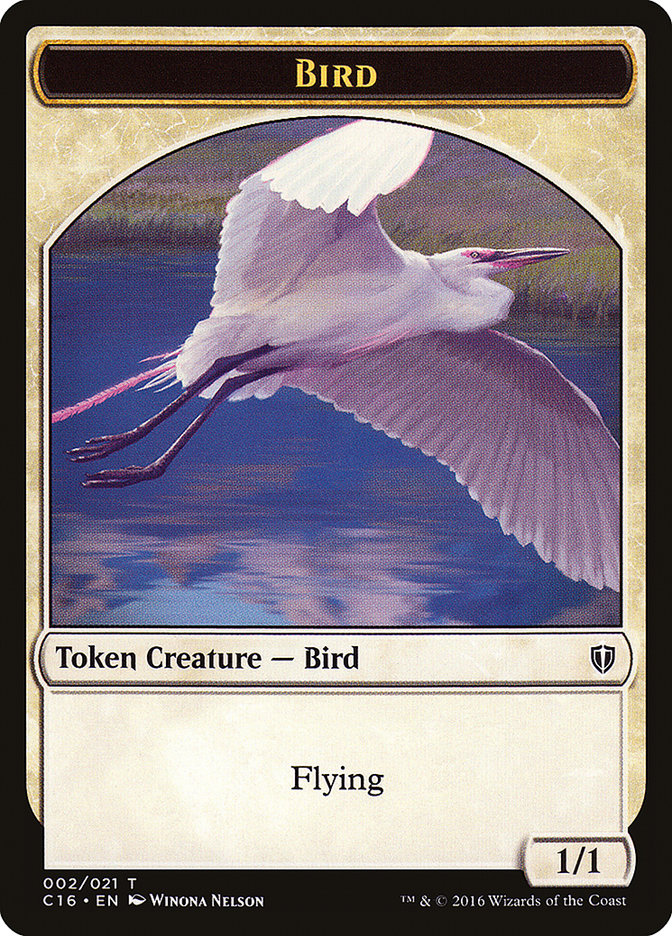 Spirit (006) // Bird (002) Double-Sided Token [Commander 2016 Tokens] - The Mythic Store | 24h Order Processing