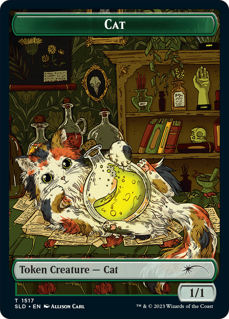 Dog // Cat Double-Sided Token [Secret Lair Commander Deck: Raining Cats and Dogs Tokens] - The Mythic Store | 24h Order Processing