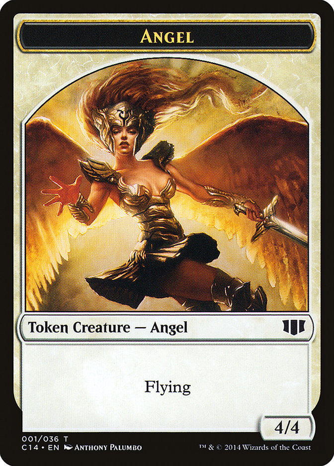 Angel // Cat Double-Sided Token [Commander 2014 Tokens] - The Mythic Store | 24h Order Processing