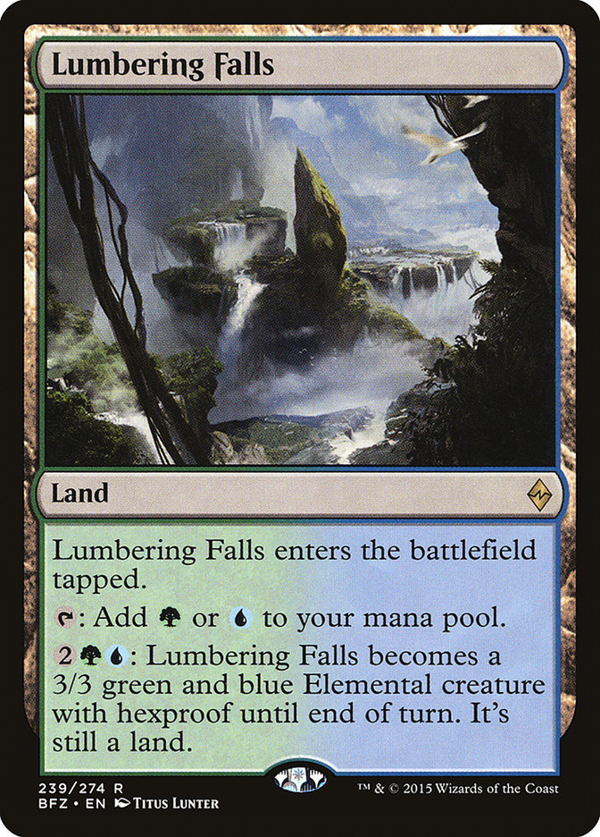 Lumbering Falls [Battle for Zendikar] - The Mythic Store | 24h Order Processing