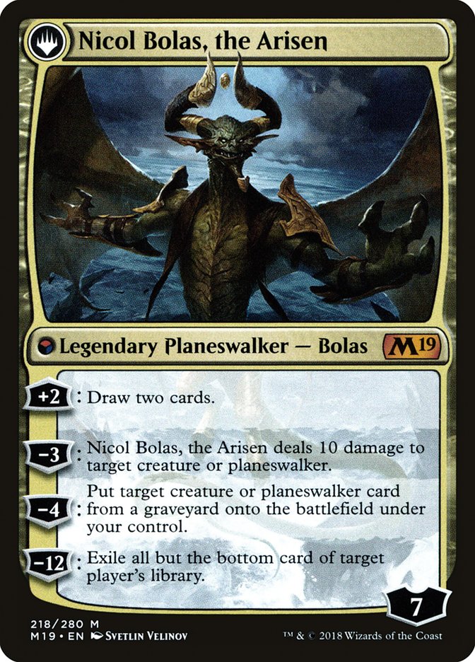 Nicol Bolas, the Ravager // Nicol Bolas, the Arisen [Core Set 2019 Prerelease Promos] - The Mythic Store | 24h Order Processing