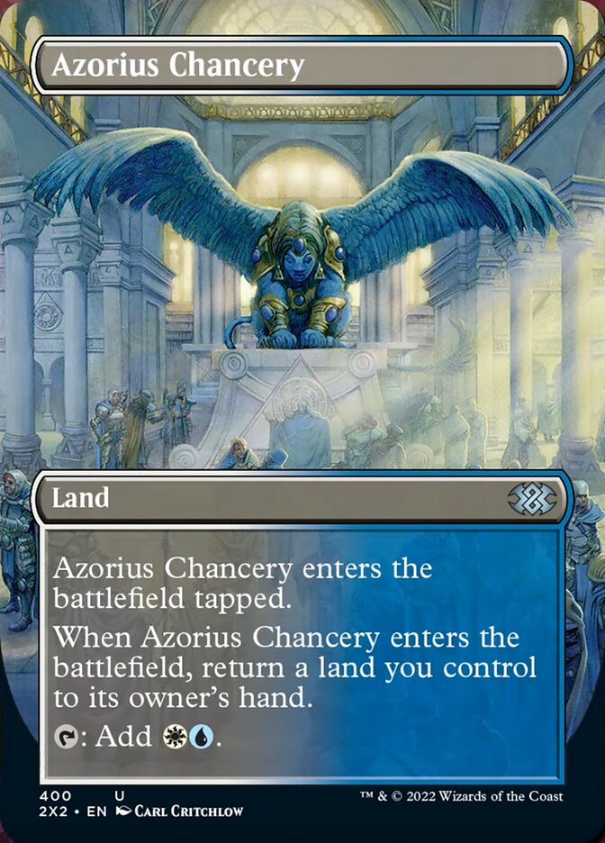 Azorius Chancery (Borderless Alternate Art) [Double Masters 2022] - The Mythic Store | 24h Order Processing