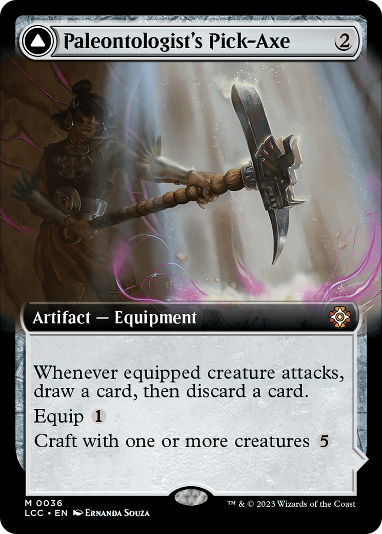 Paleontologist's Pick-Axe (Extended Art) [The Lost Caverns of Ixalan Commander] - The Mythic Store | 24h Order Processing